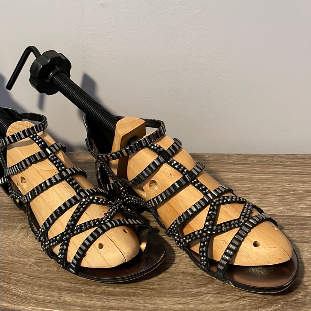 Black Strappy Sandals